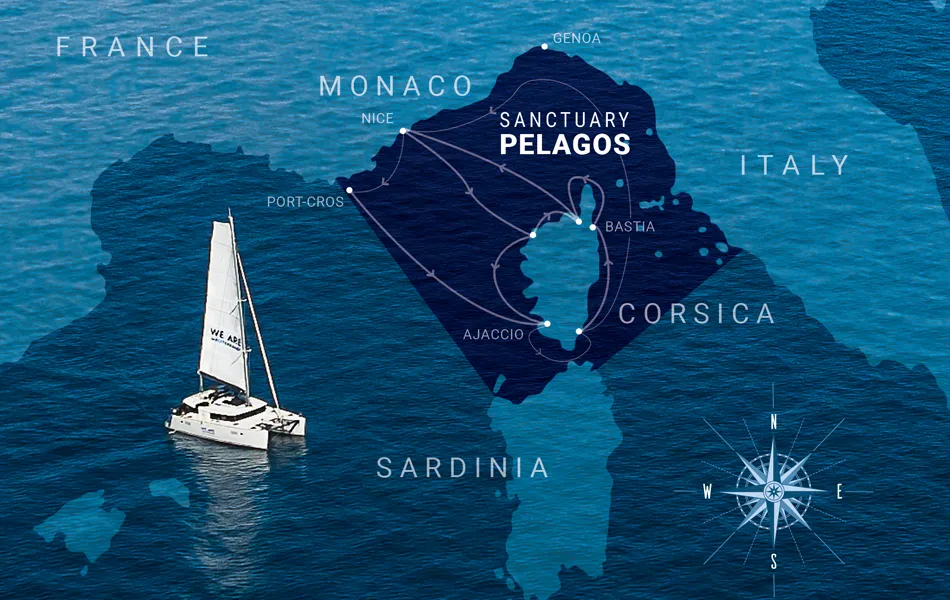 Expedition Pelagos map